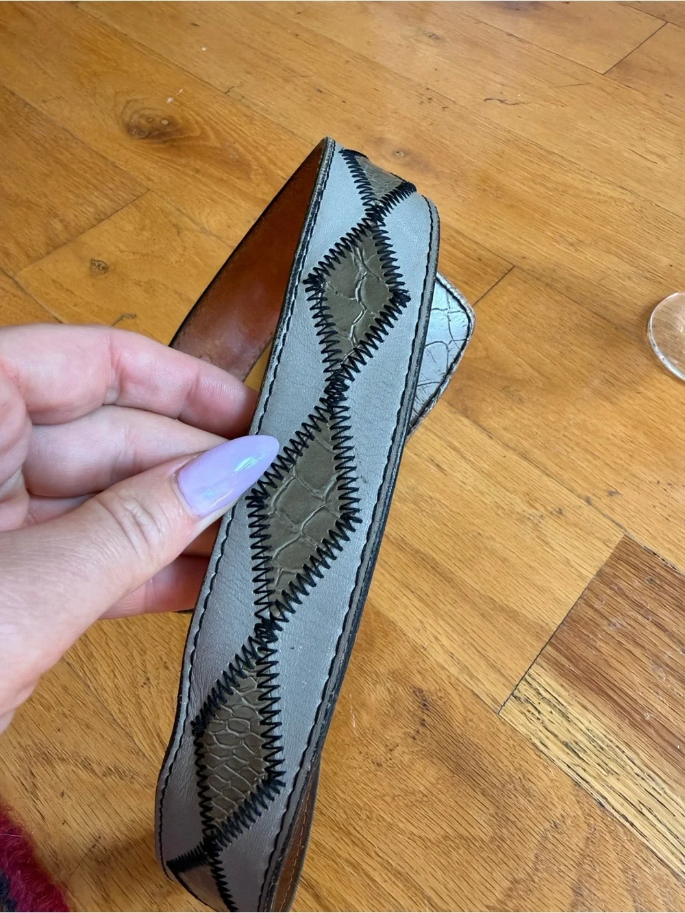 Vintage Nacona reptile, skin  belt